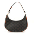 Triomphe Canvas Calfskin Ava Shoulder Bag Tan