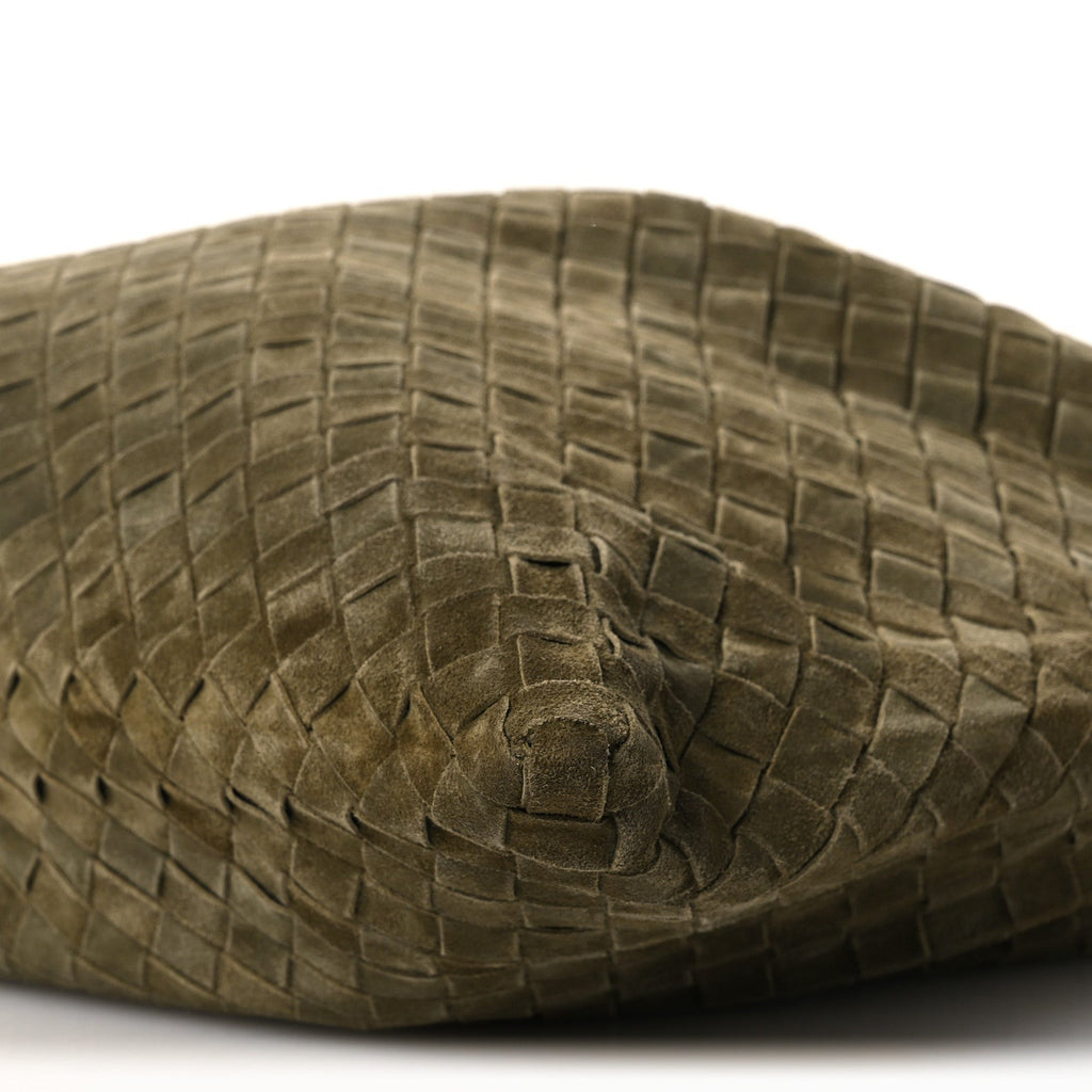 Suede Intrecciato Large Hop Mud