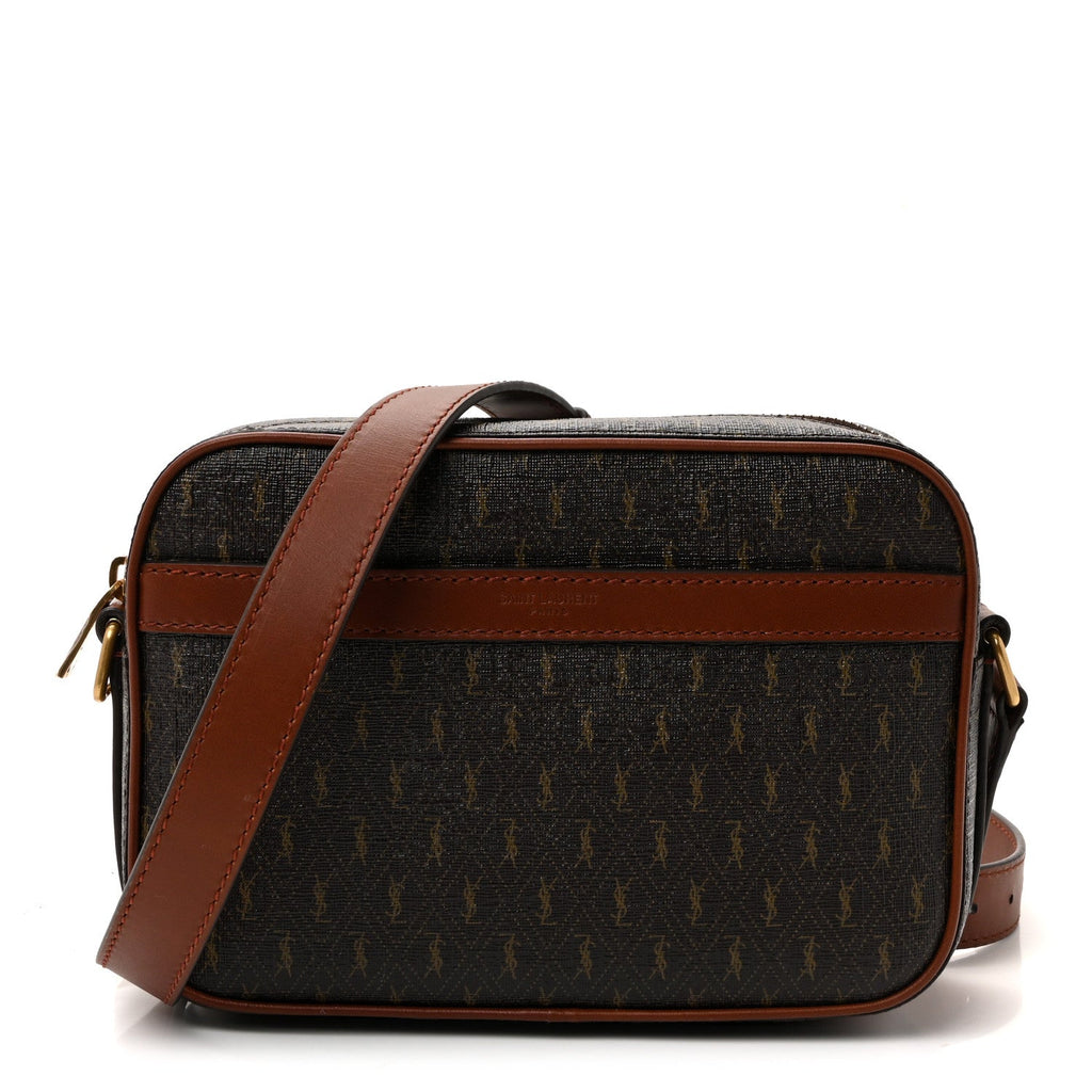 Canvas Smooth Calfskin Le Monogramme Camera Bag Chestnut