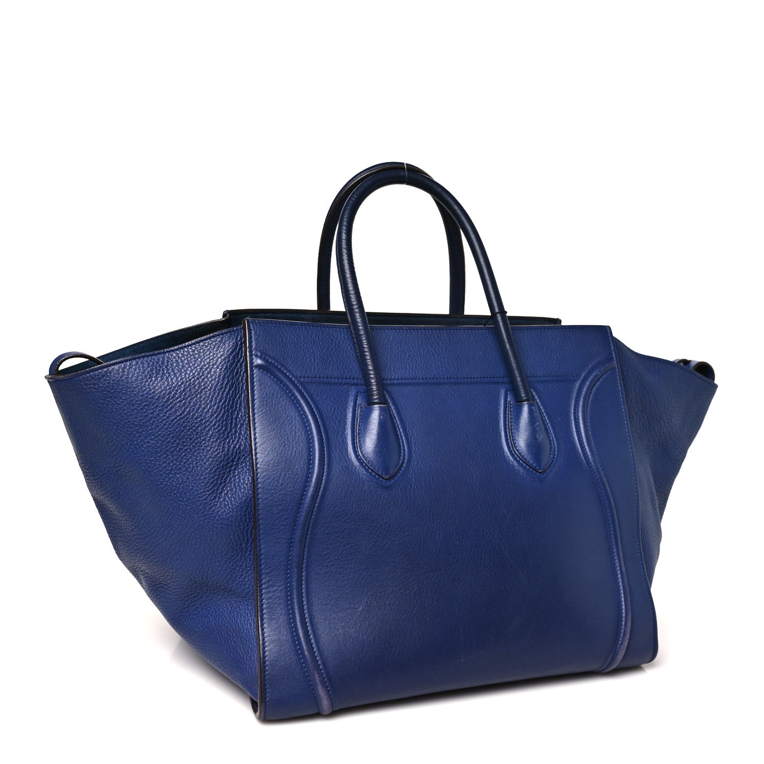 Grained Calfskin Medium Phantom Luggage Indigo