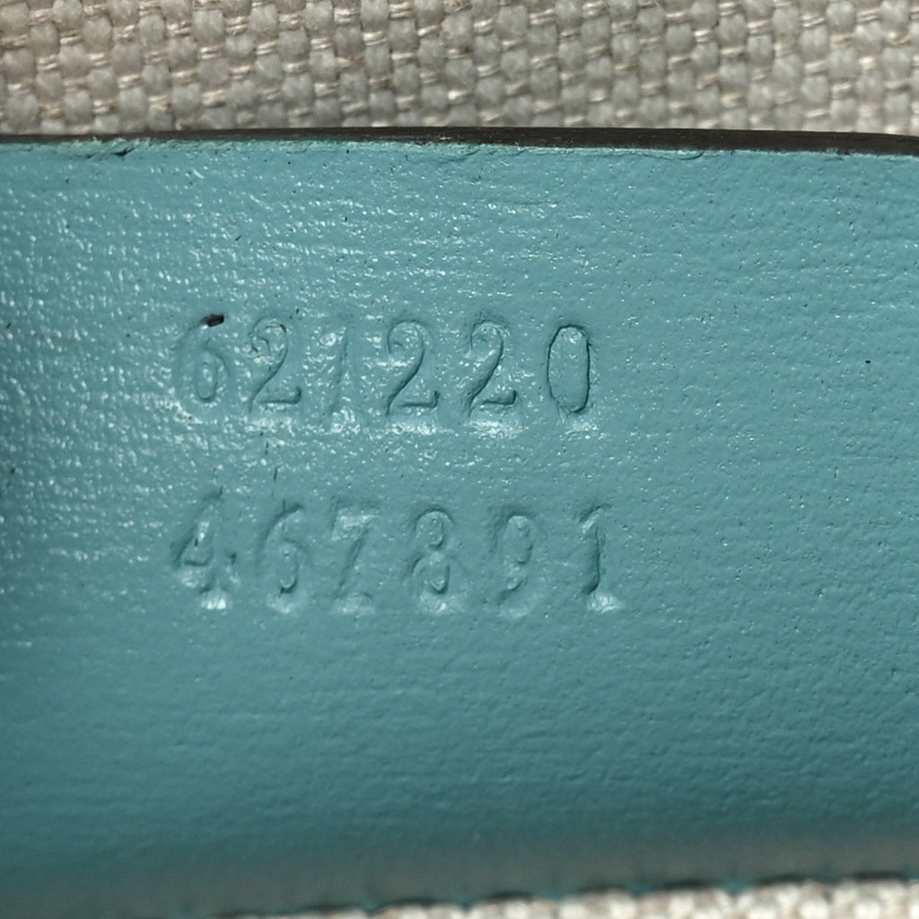 Boarded Plutone Calfskin Small Horsebit 1955 Top Handle Bag Dusty Azure
