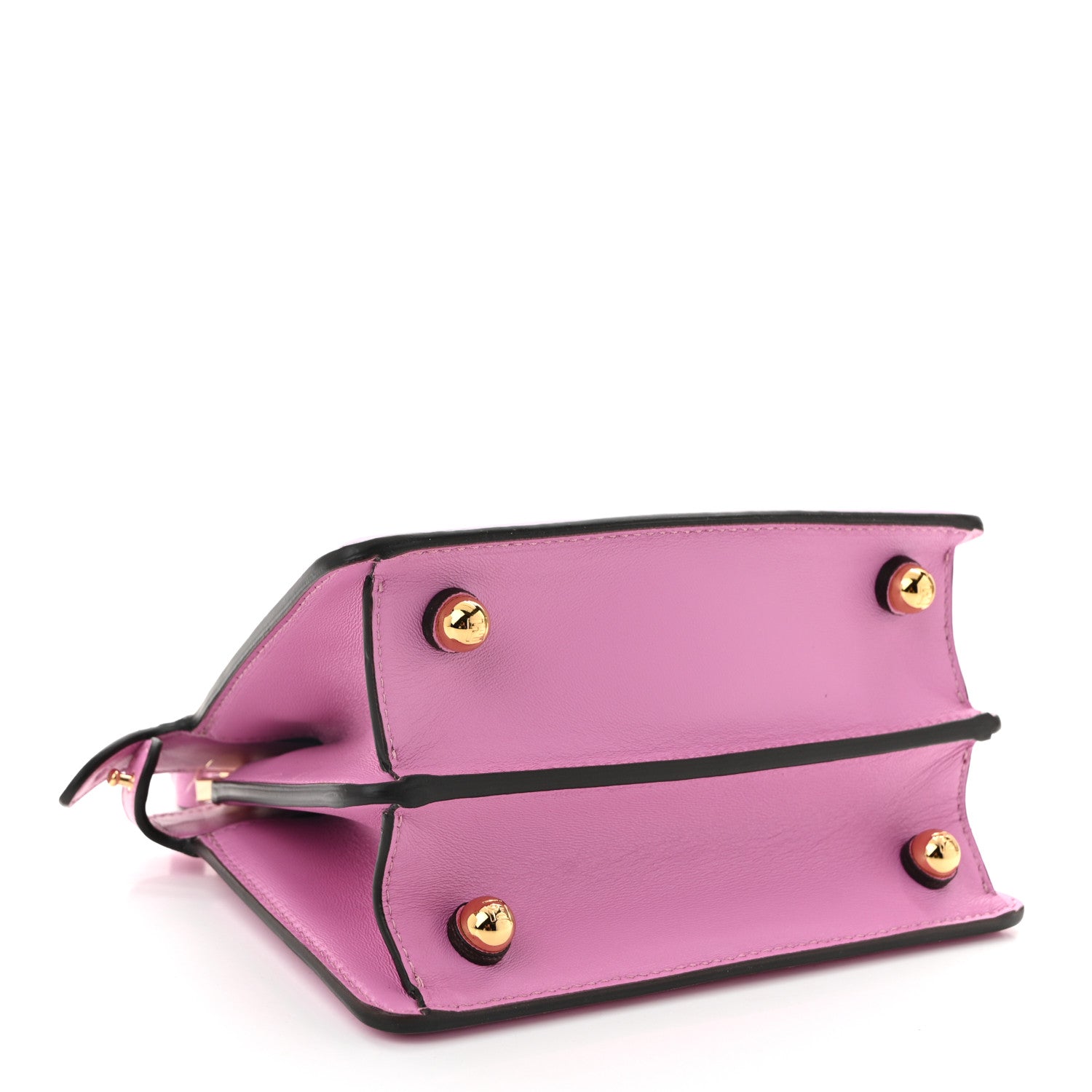 Shiny Nappa Petite Peekaboo I SEE U Satchel Rosa