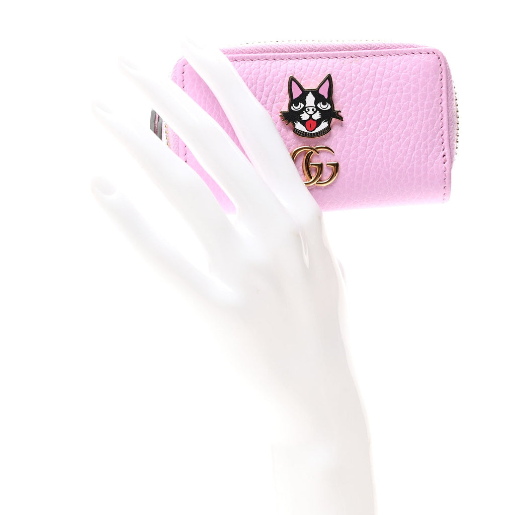 Dollar Calfskin Bosco Zip Around Key Case Malva