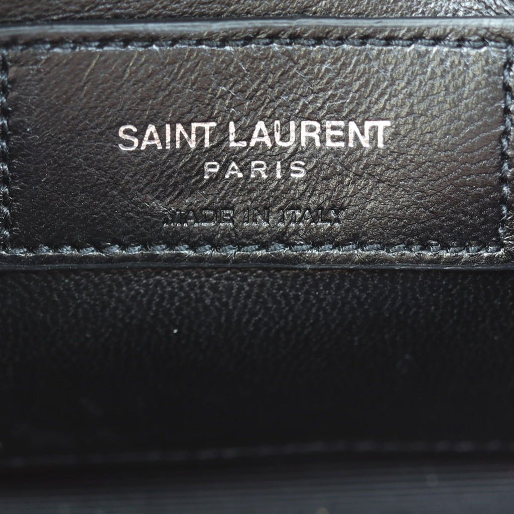 Saint Laurent Kate Tassel Chain Bag Small Croc-Embossed