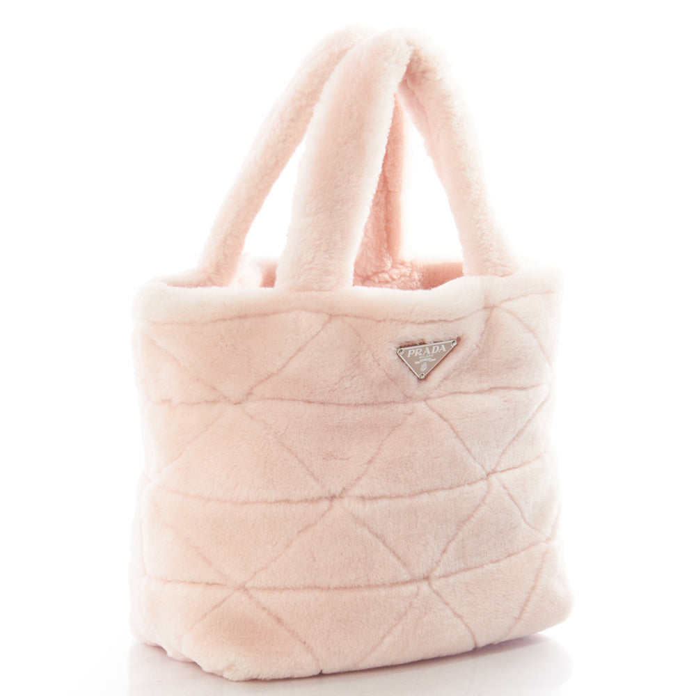 Prada Tote Tote in Pink, Velvet