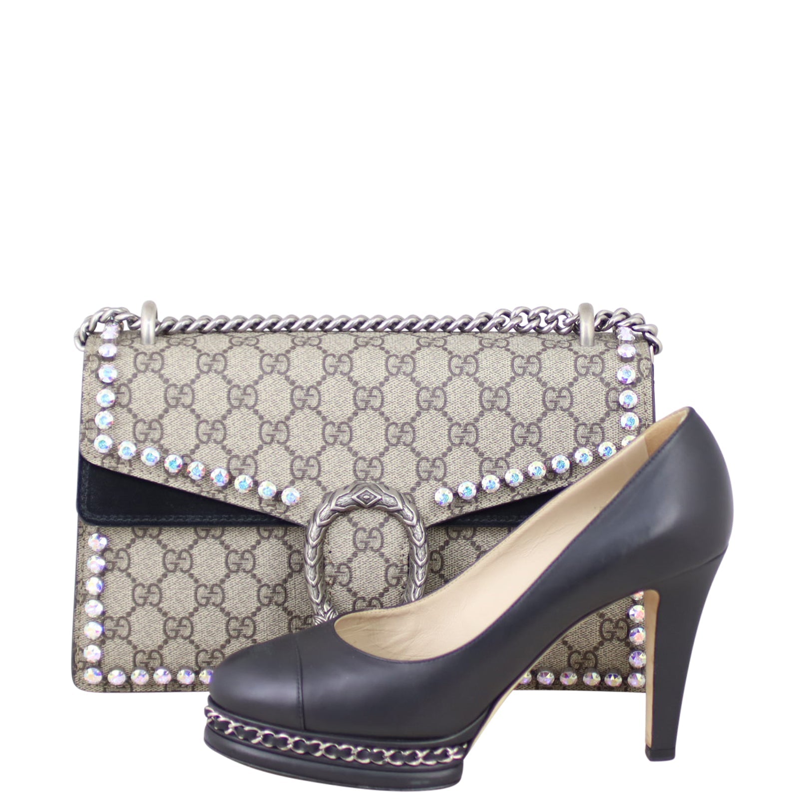 Gucci Dionysus Crystal Embellished Small Shoulder Bag