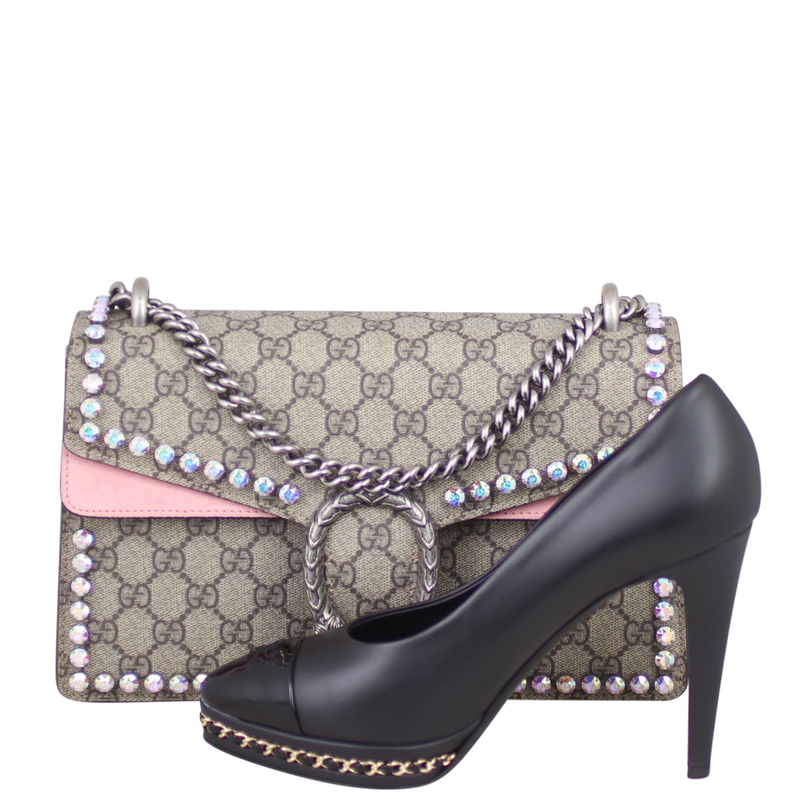 Gucci Dionysus Crystal Embellished Small Shoulder Bag