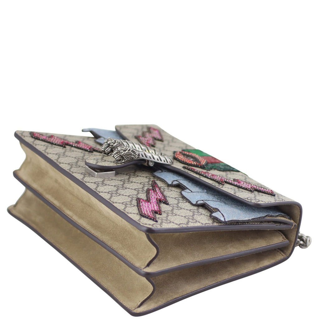 Gucci Dionysus GG Supreme Embellished Shoulder Bag Medium