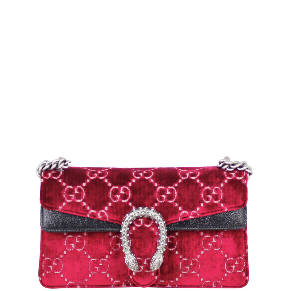 Gucci Dionysus GG Velvet Small Shoulder Bag
