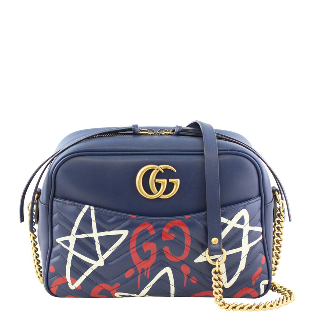 Gucci GG Marmont GucciGhost Medium Camera Bag