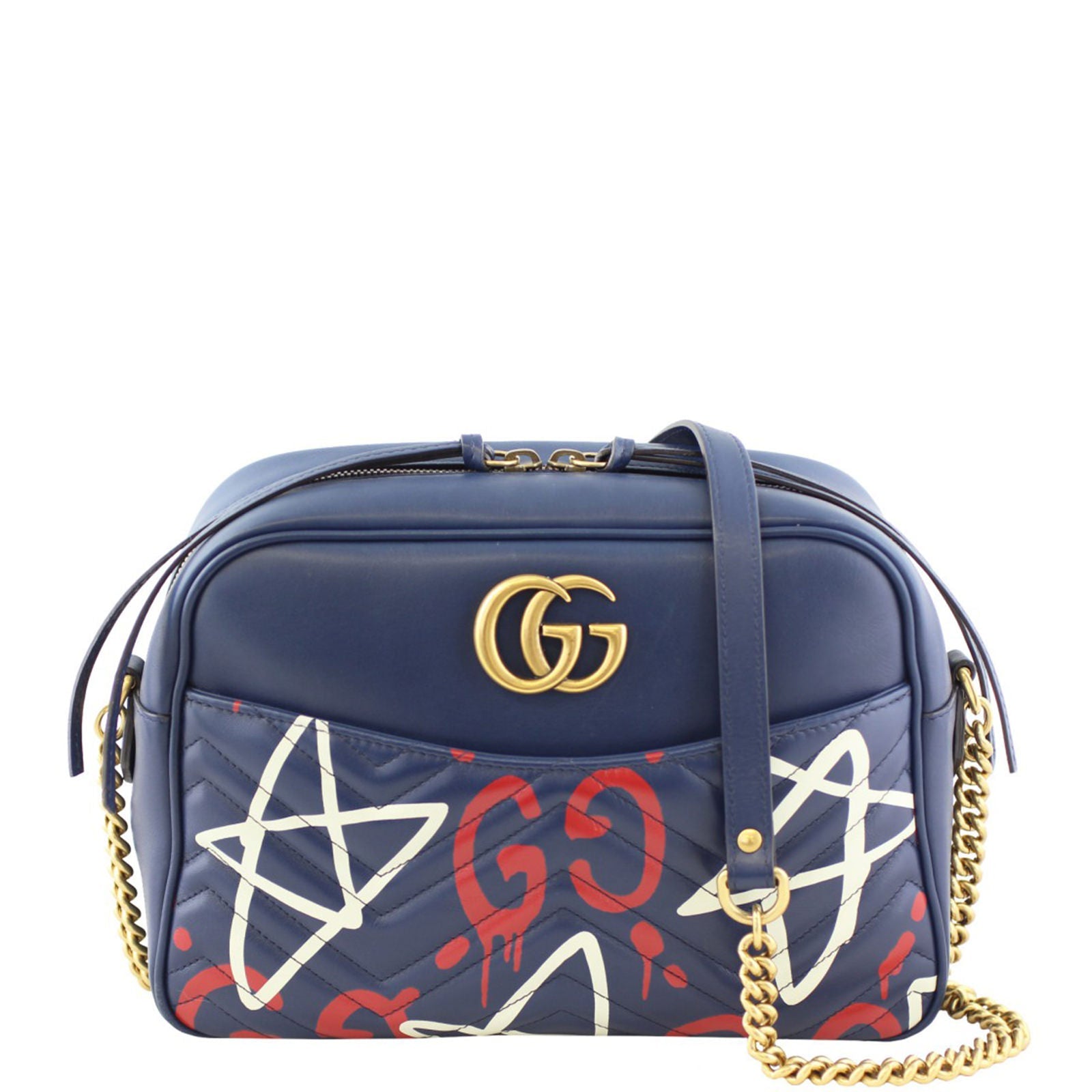 Gucci GG Marmont GucciGhost Medium Camera Bag