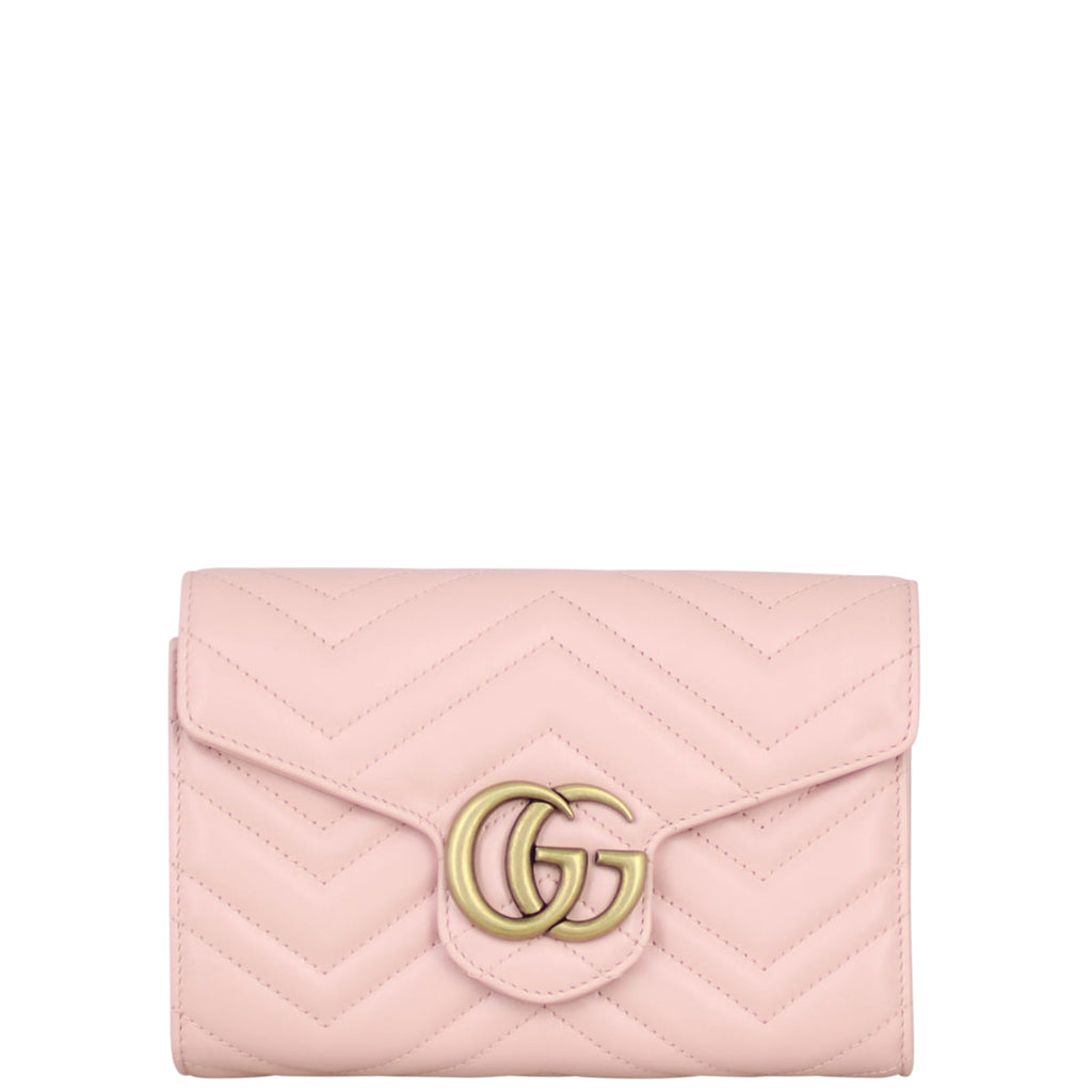 Gucci GG Marmont Matelasse Chain Wallet