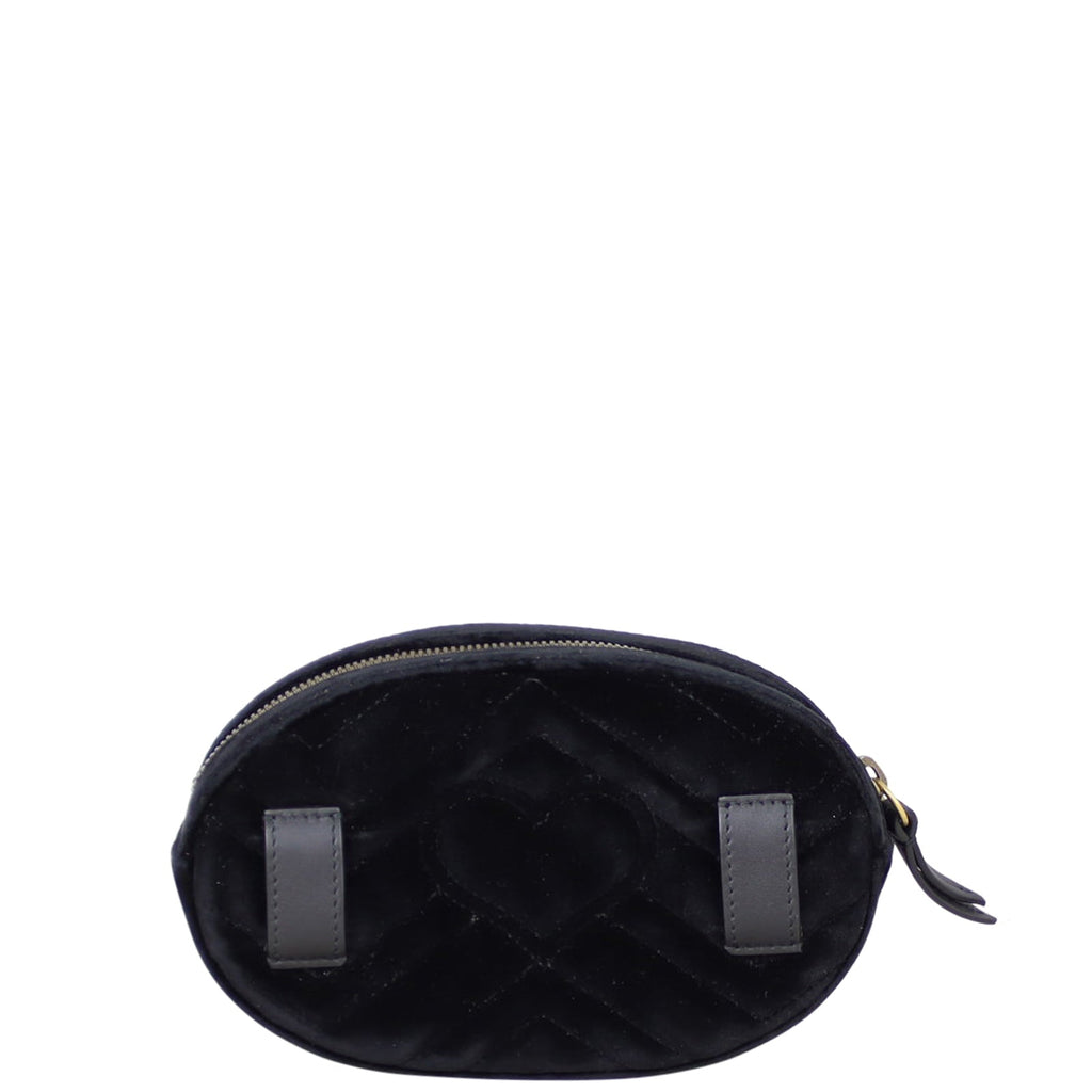 Gucci GG Marmont Matelasse Velvet Belt Bag