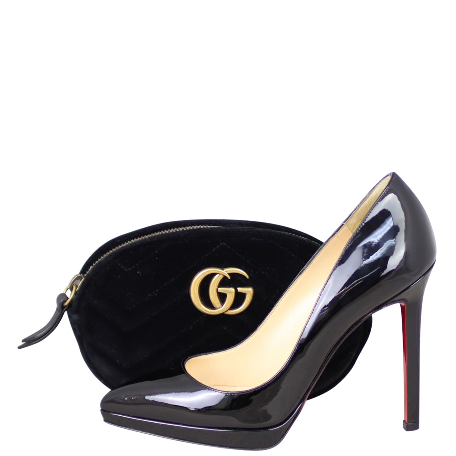Gucci GG Marmont Matelasse Velvet Belt Bag