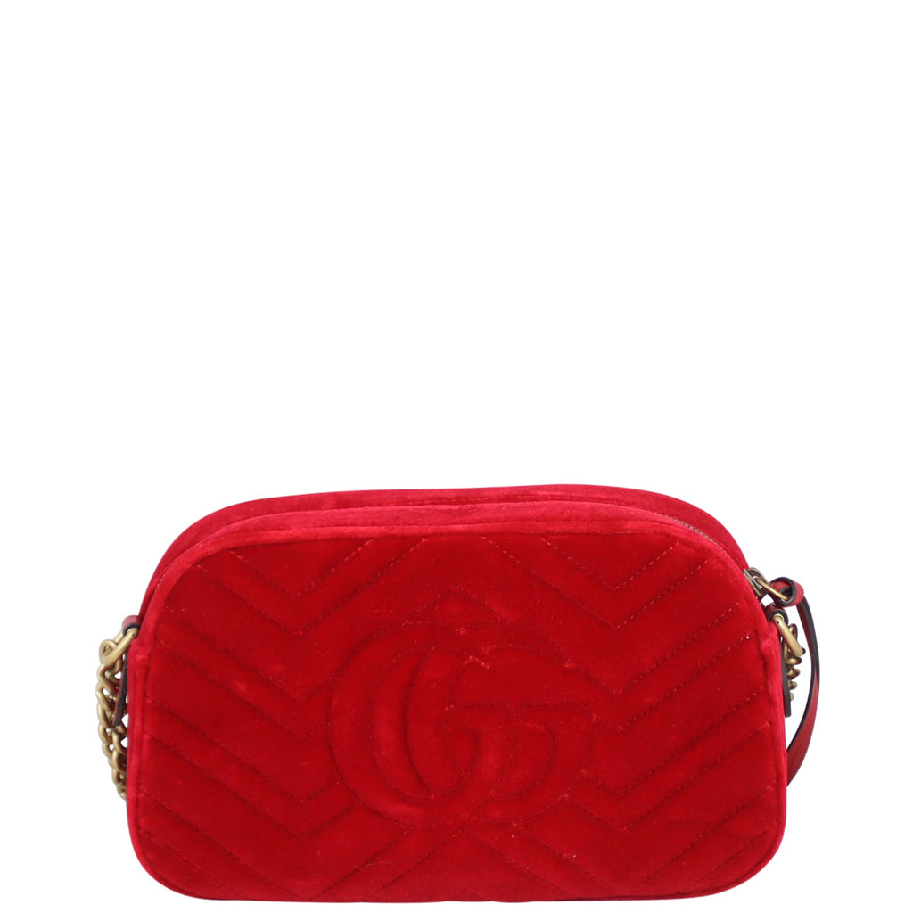 Gucci GG Marmont Small Velvet Camera Bag