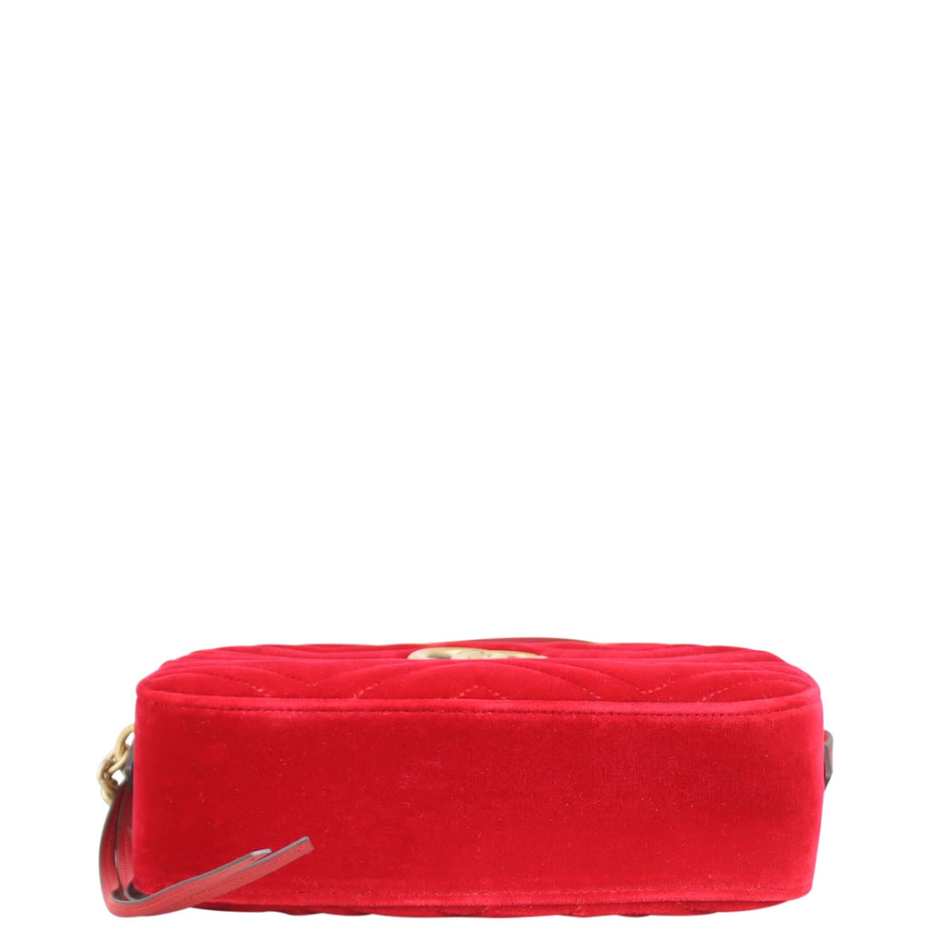 Gucci GG Marmont Small Velvet Camera Bag