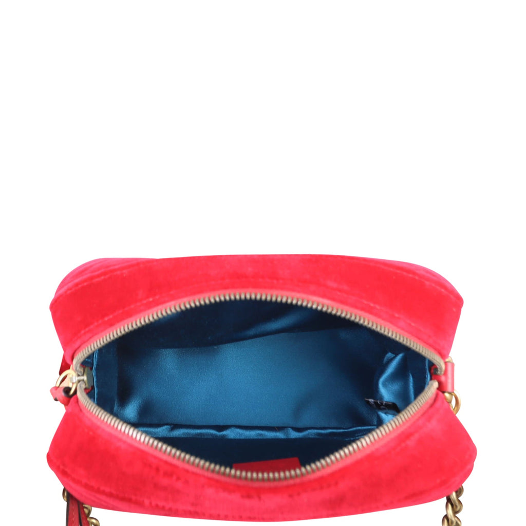 Gucci GG Marmont Small Velvet Camera Bag