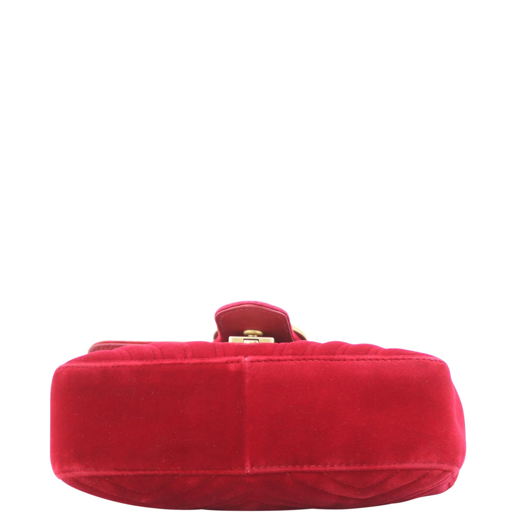 Gucci GG Marmont Velvet Mini Shoulder Bag