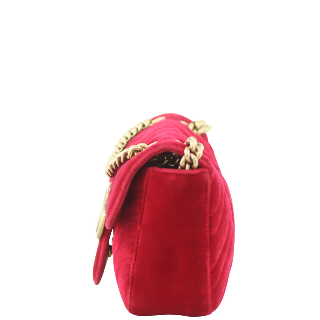 Gucci GG Marmont Velvet Mini Shoulder Bag