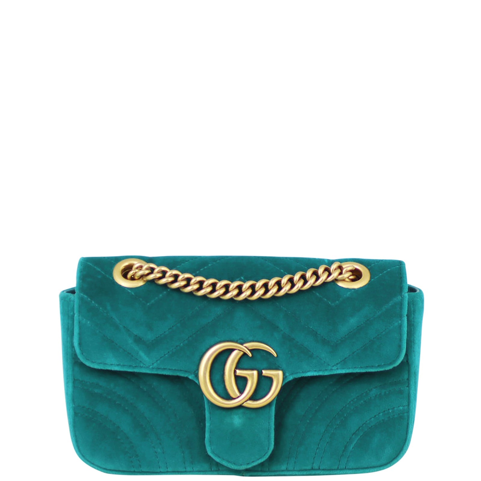 Gucci GG Marmont Velvet Mini Shoulder Bag