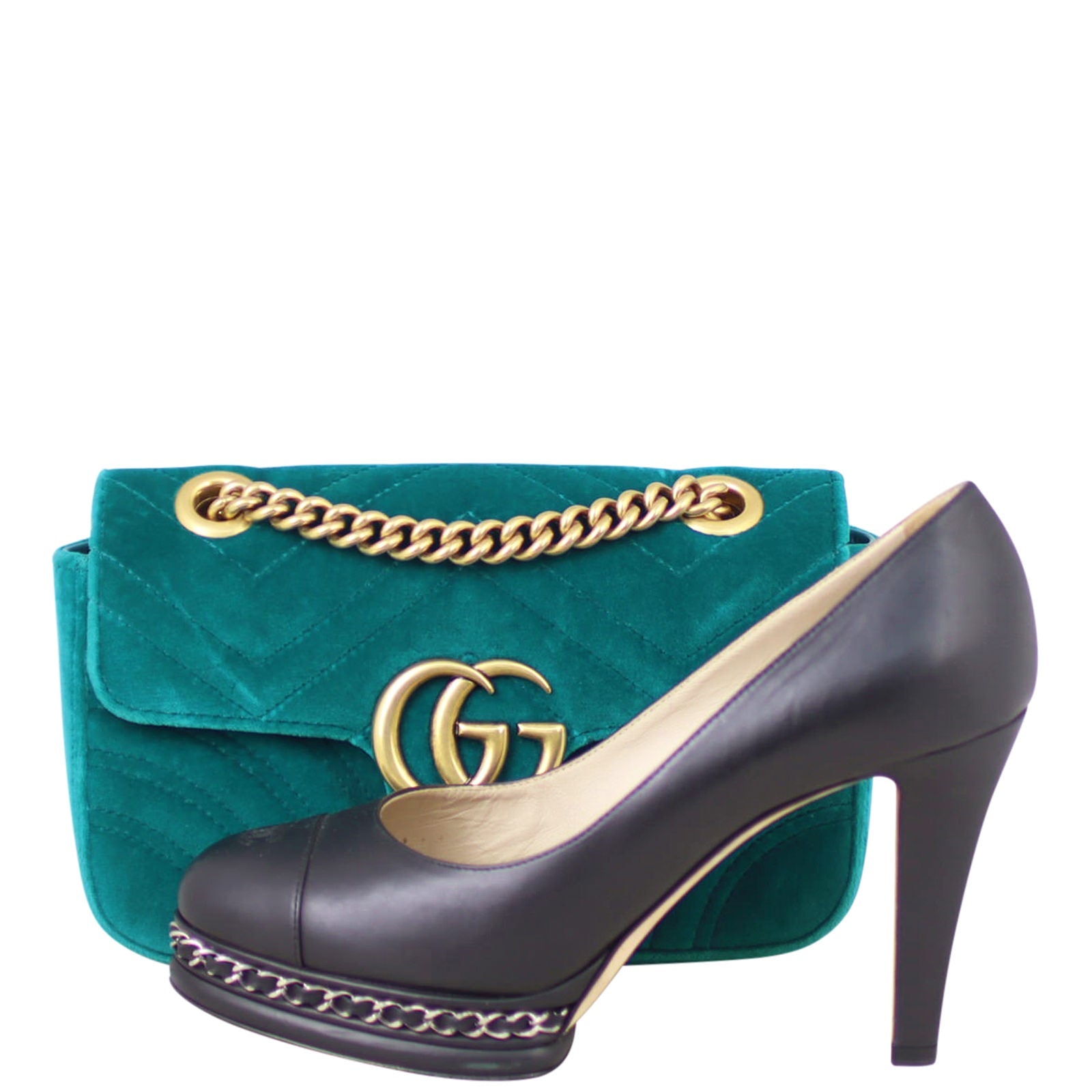 Gucci GG Marmont Velvet Mini Shoulder Bag