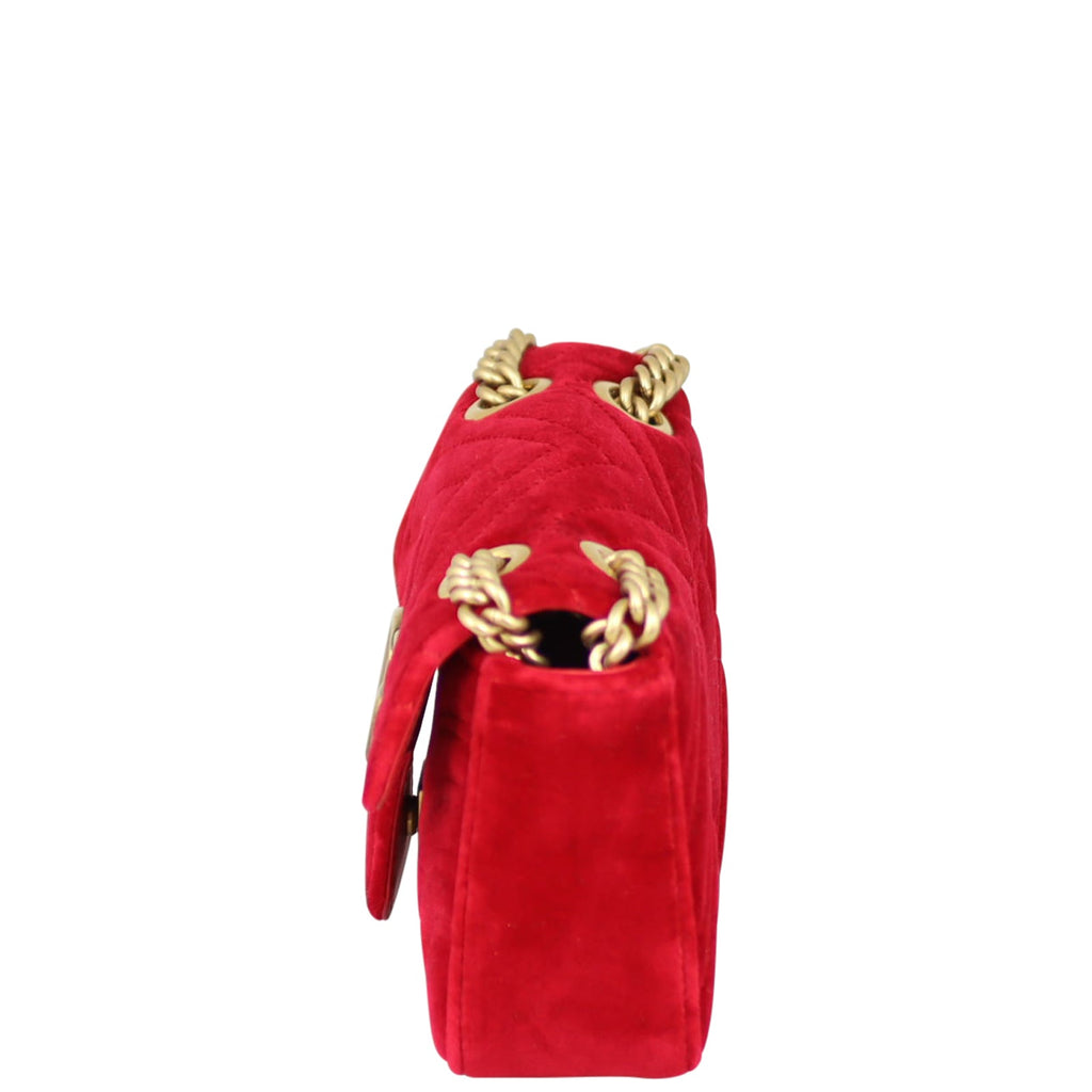 Gucci GG Marmont Velvet Mini Shoulder Bag