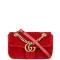 Gucci GG Marmont Velvet Mini Shoulder Bag