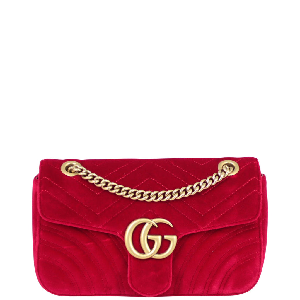 Gucci GG Marmont Velvet Small Shoulder Bag