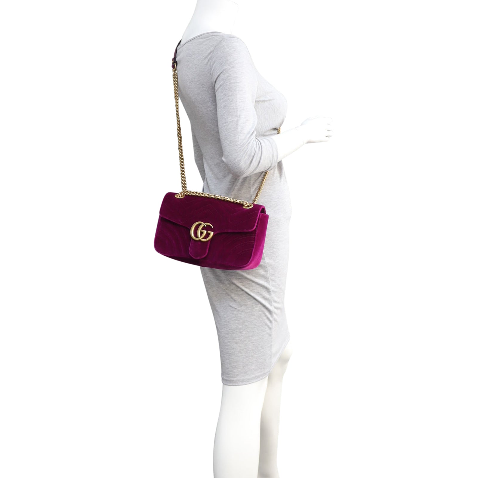 Gucci GG Marmont Velvet Small Shoulder Bag