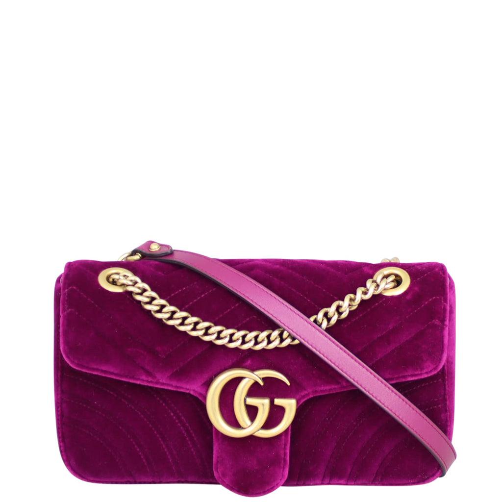 Gucci GG Marmont Velvet Small Shoulder Bag