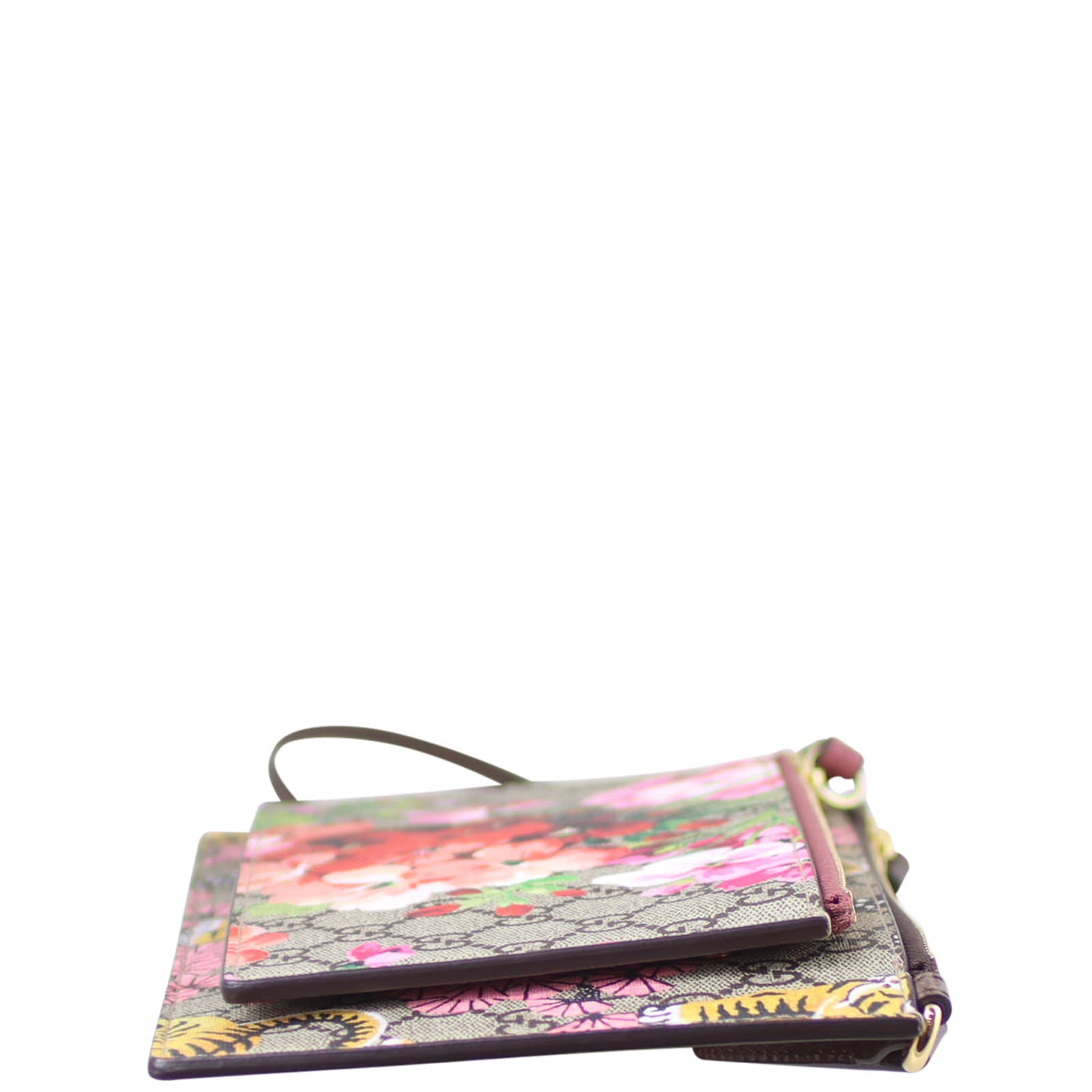 Gucci GG Supreme Bengal Blooms Dual Pouch Shoulder Bag