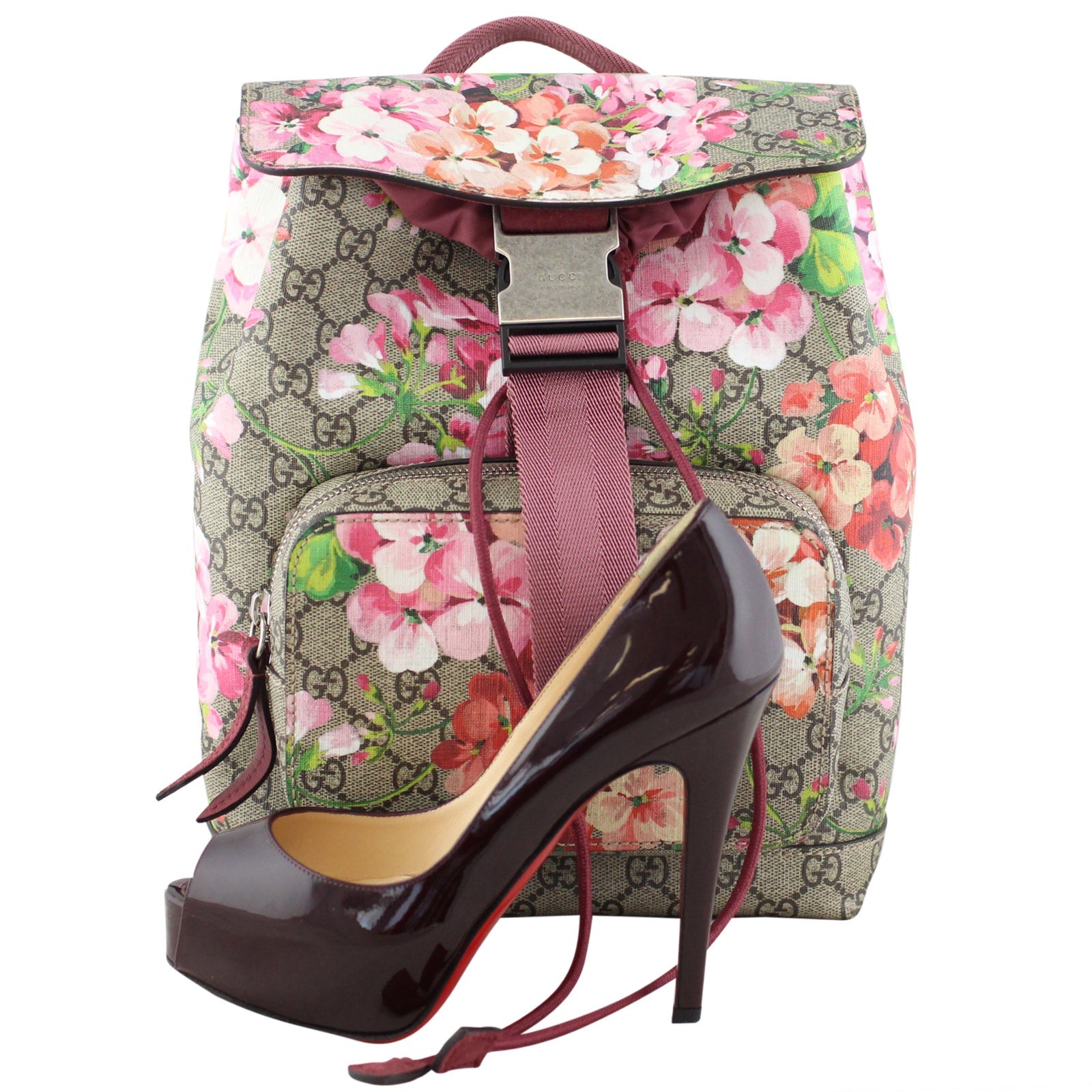 Gucci GG Supreme Blooms Backpack Small