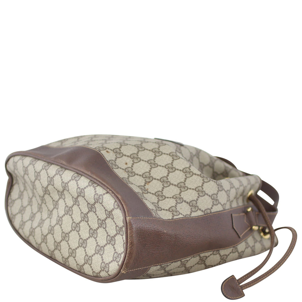 Gucci GG Supreme Drawstring Bucket Bag