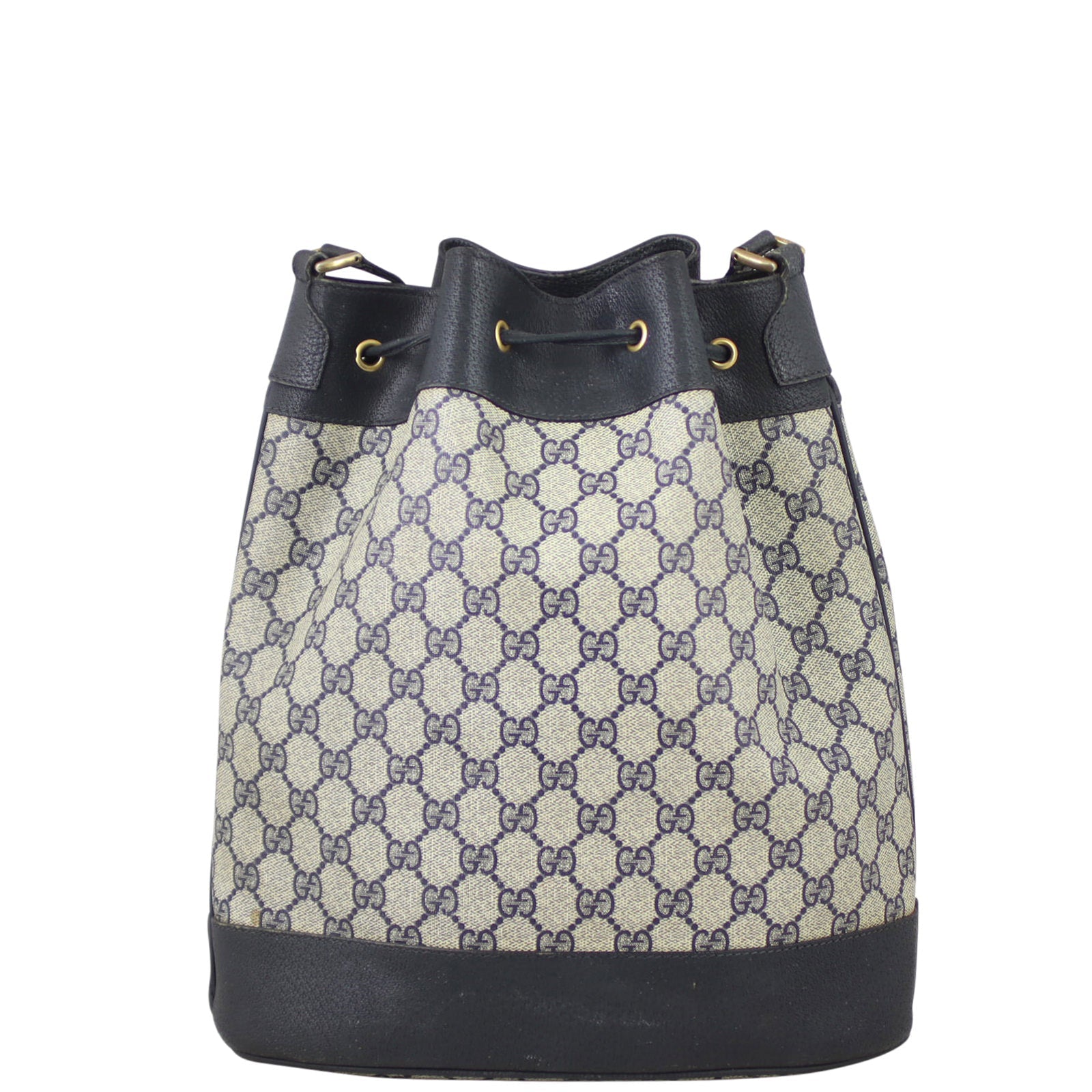 Gucci GG Supreme Vintage Web Bucket Bag
