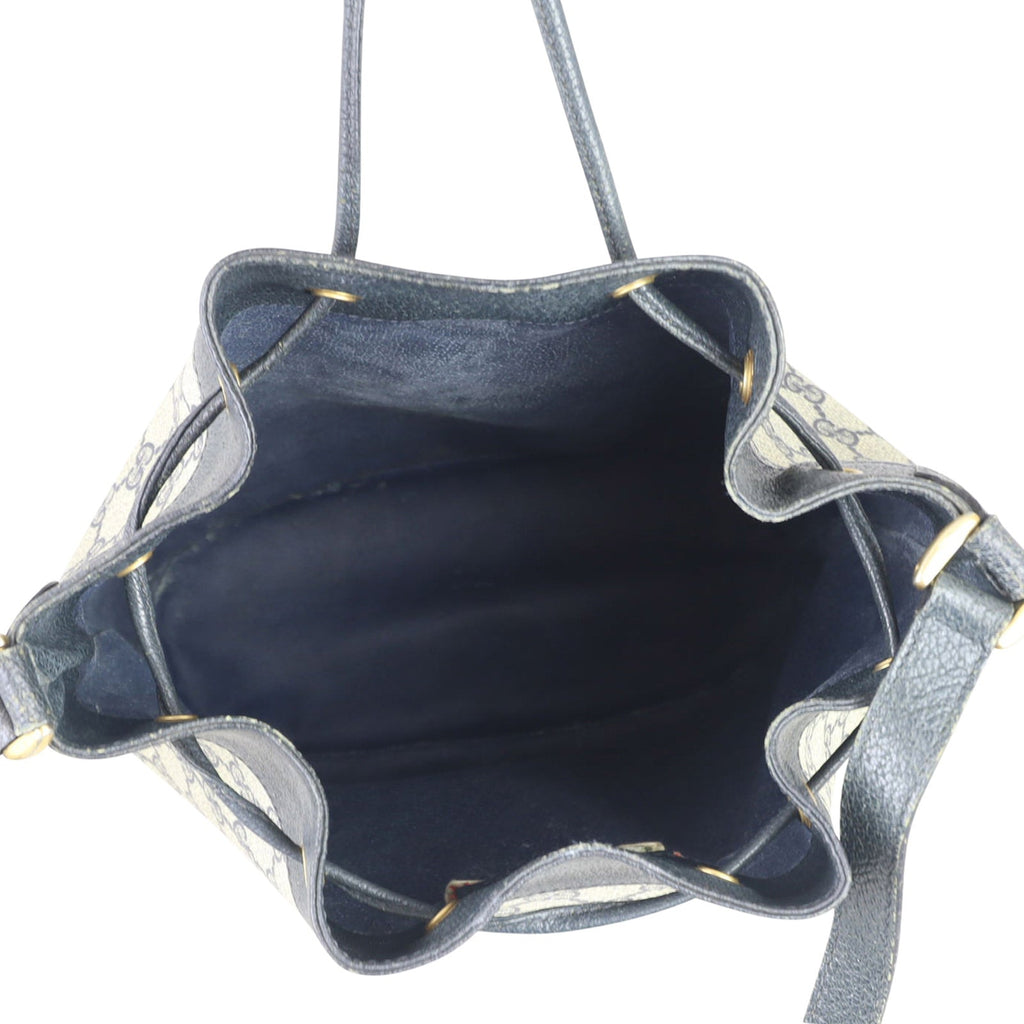 Gucci GG Supreme Vintage Web Bucket Bag