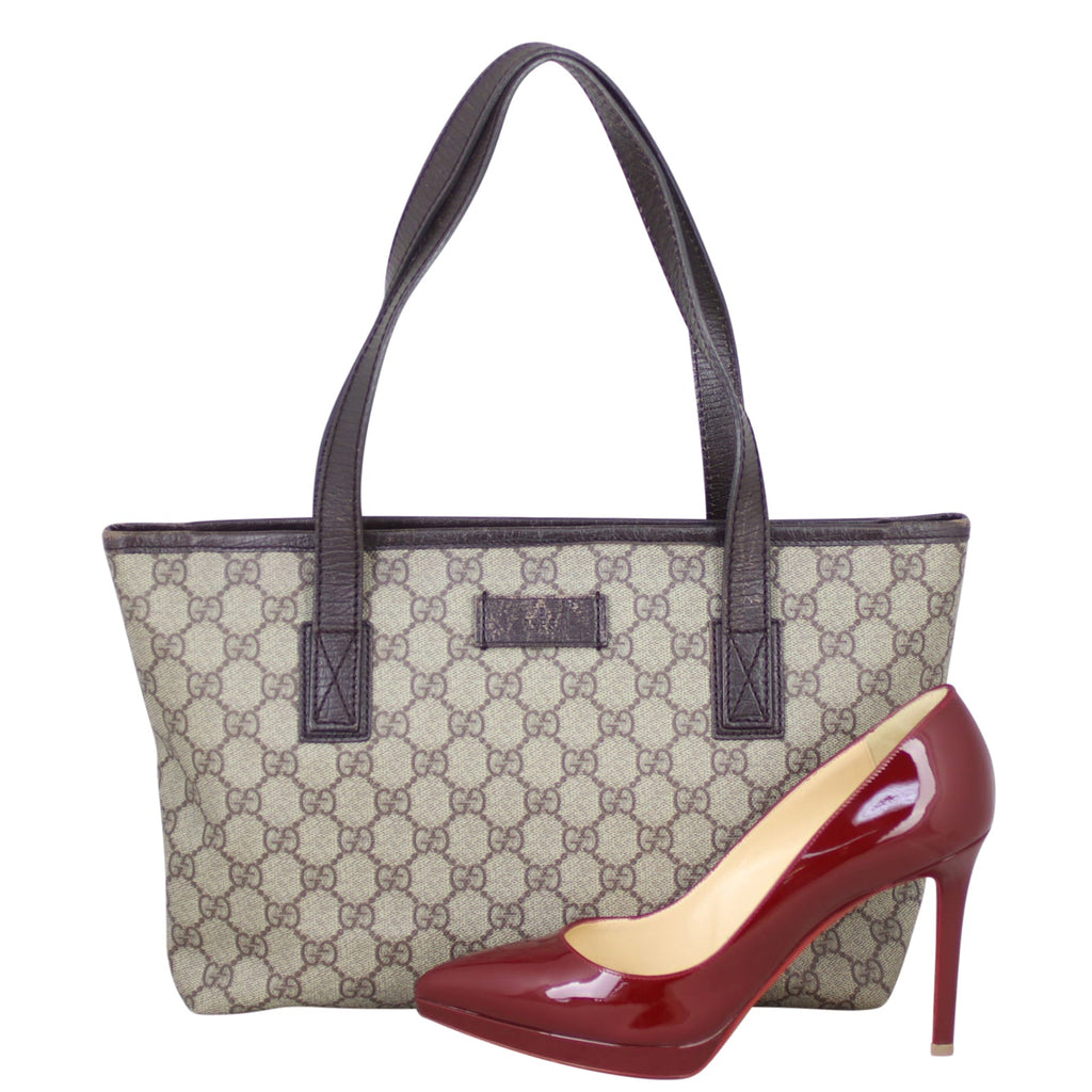 Gucci GG Supreme Zip Tote Small