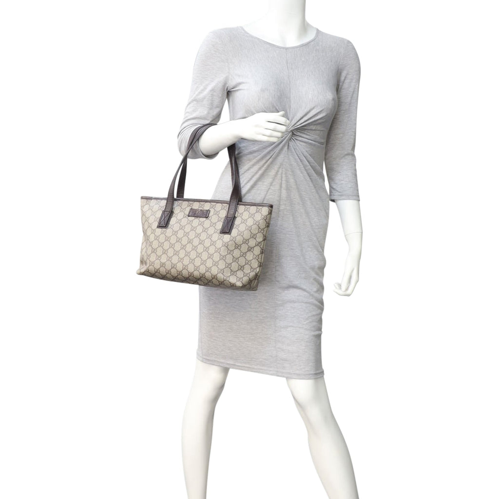 Gucci GG Supreme Zip Tote Small
