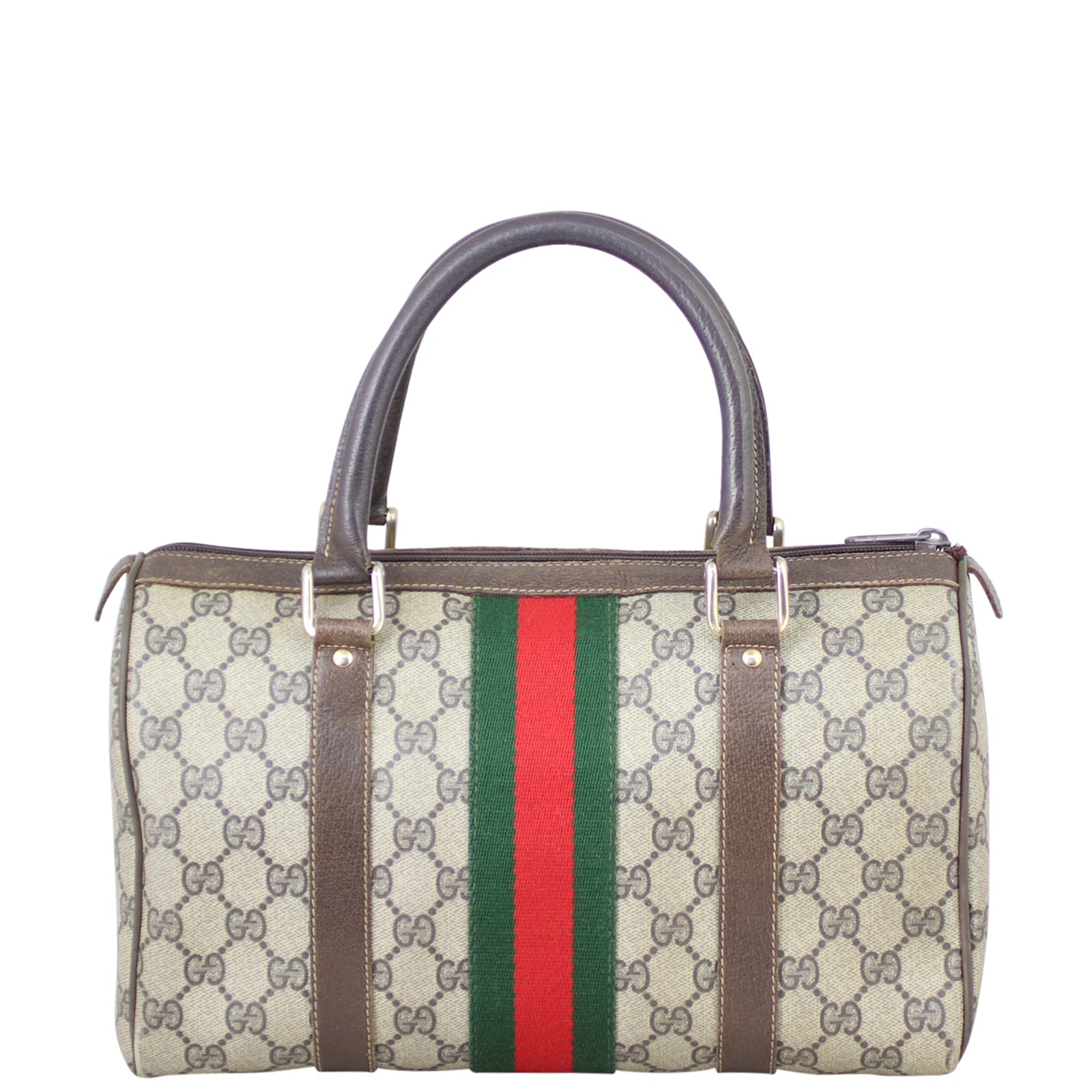 Gucci GG Web Sherry Line Boston Small