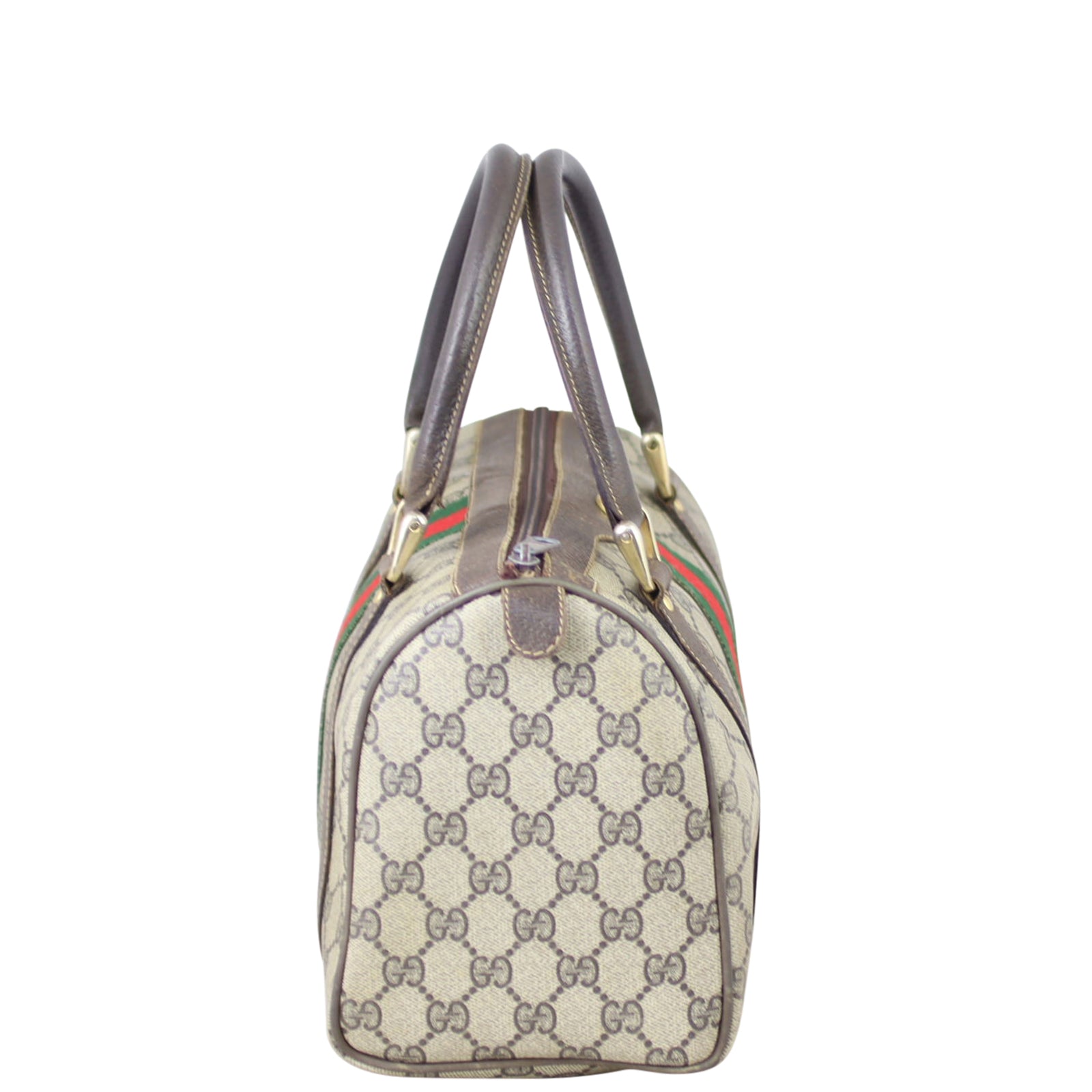 Gucci GG Web Sherry Line Boston Small