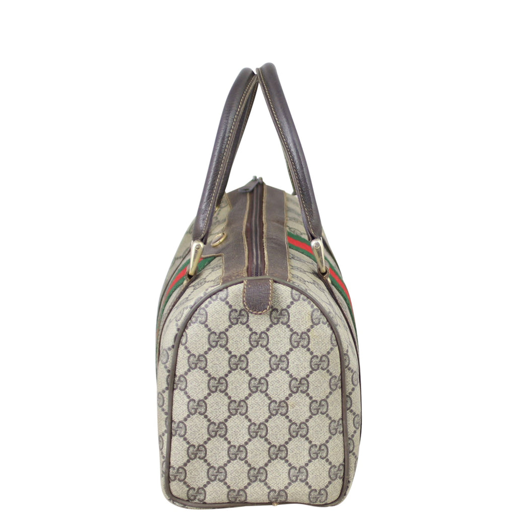 Gucci GG Web Sherry Line Boston Small