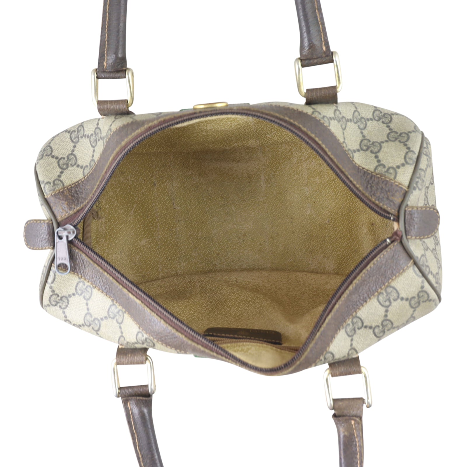 Gucci GG Web Sherry Line Boston Small