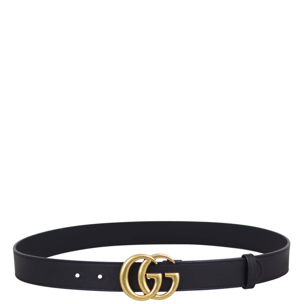 Gucci Marmont Double G Slim Belt