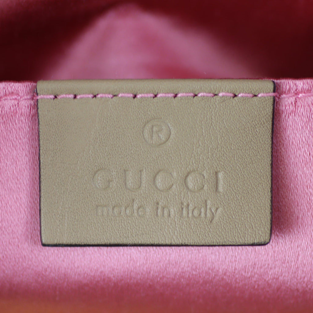 Gucci Marmont Matelasse Pearl Embellished Small Camera Bag