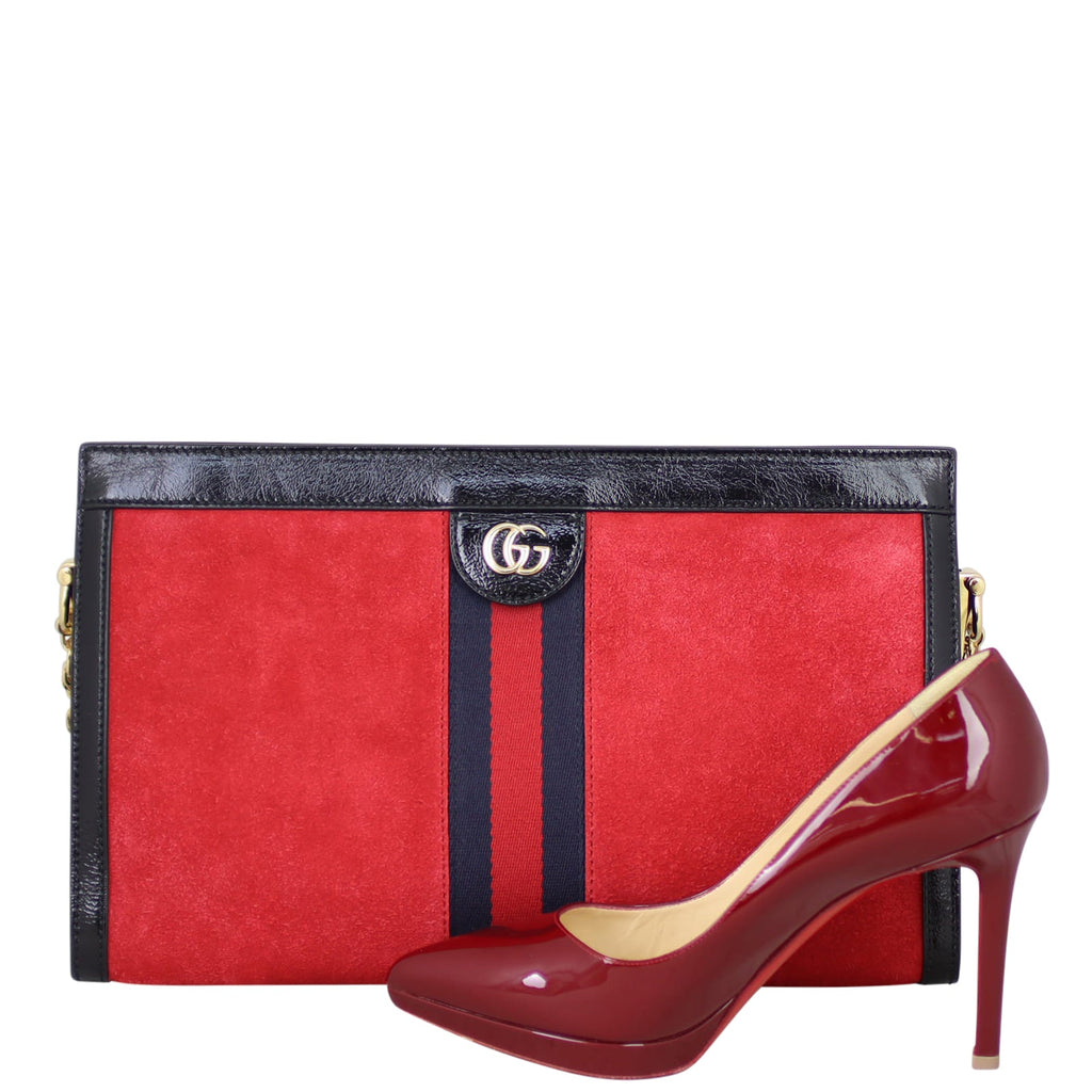 Gucci Ophidia Medium Suede Shoulder Bag