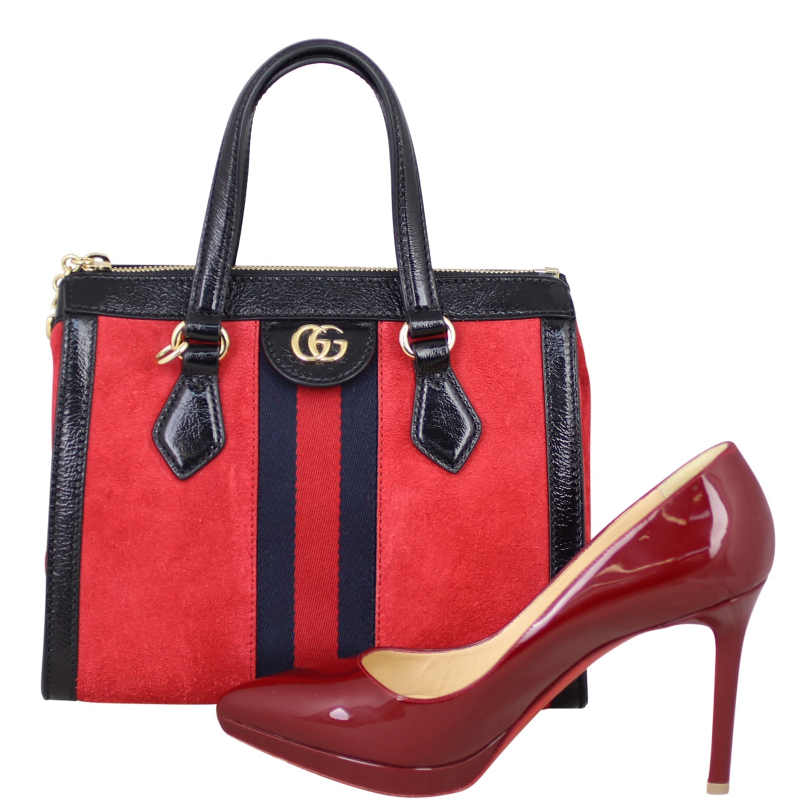 Gucci Ophidia Suede Tote Small