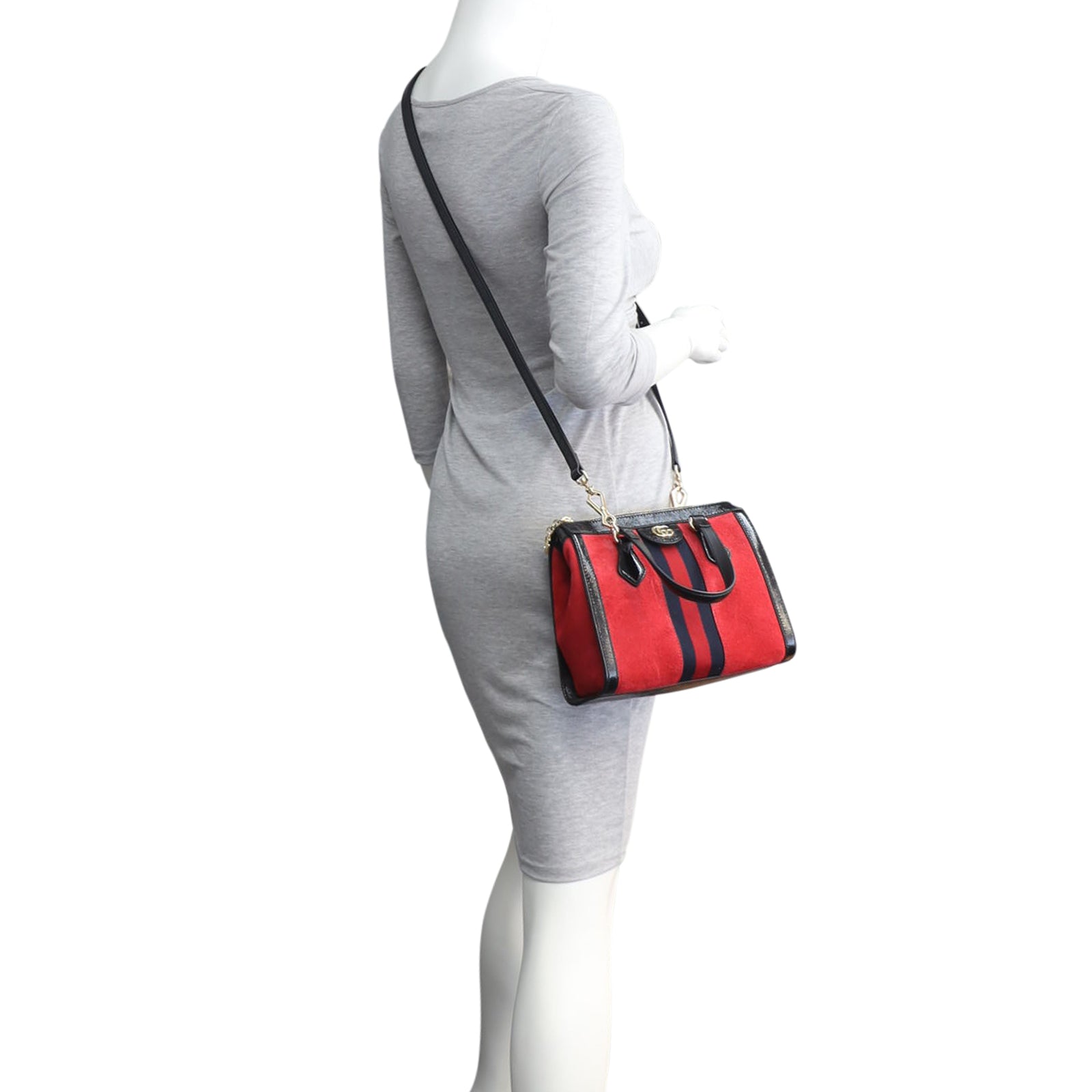 Gucci Ophidia Suede Tote Small