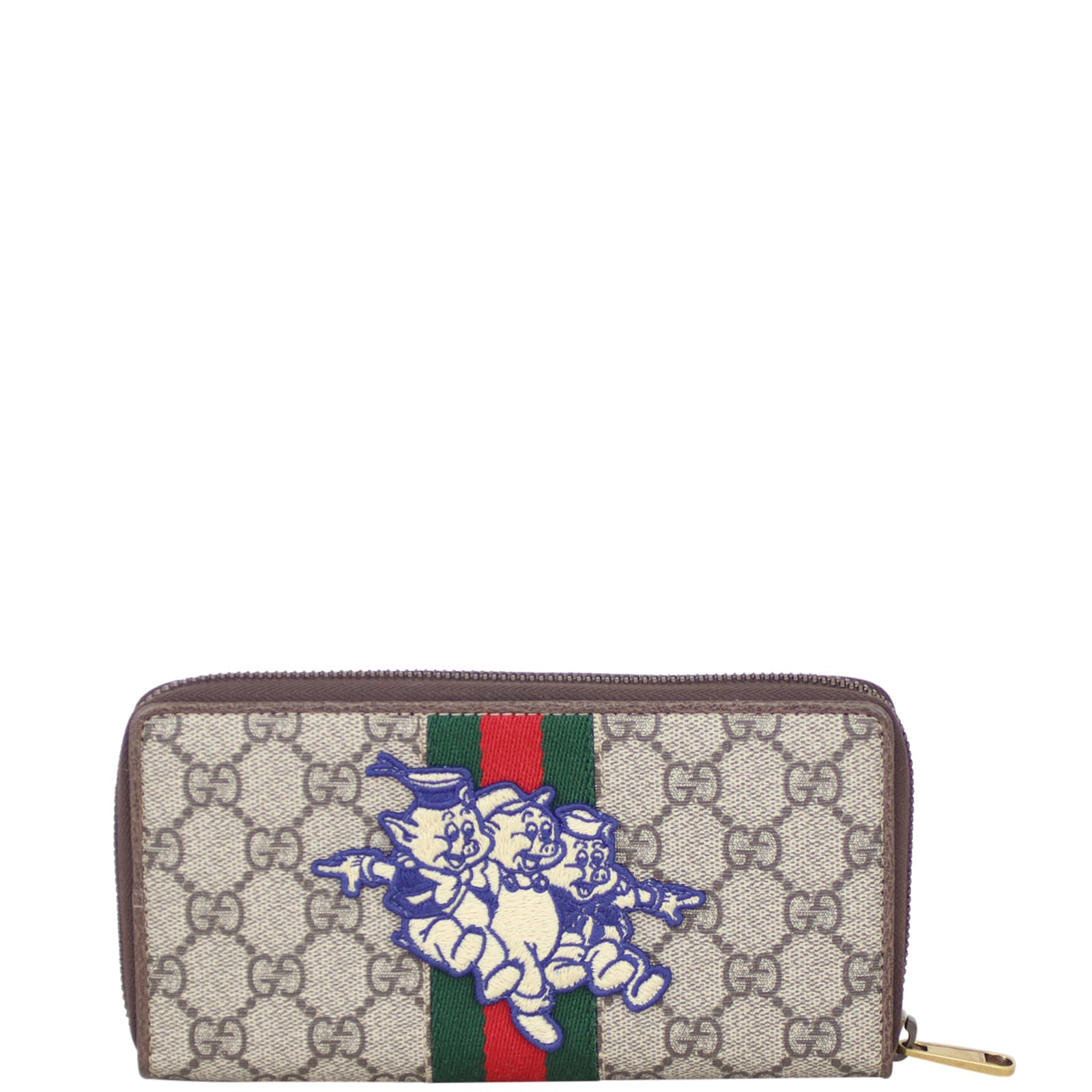 Gucci Ophidia Three Little Pigs Zip Around Wallet