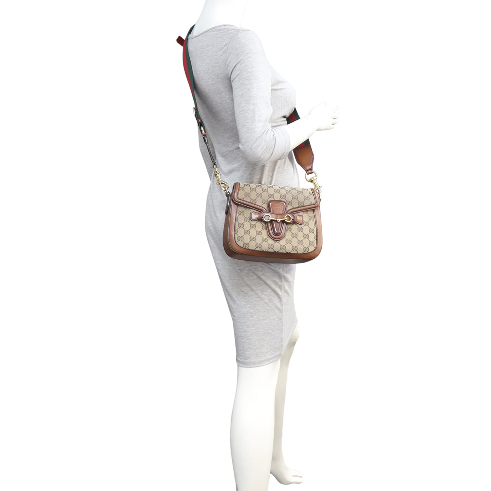 Gucci Original GG Lady Web Shoulder Bag