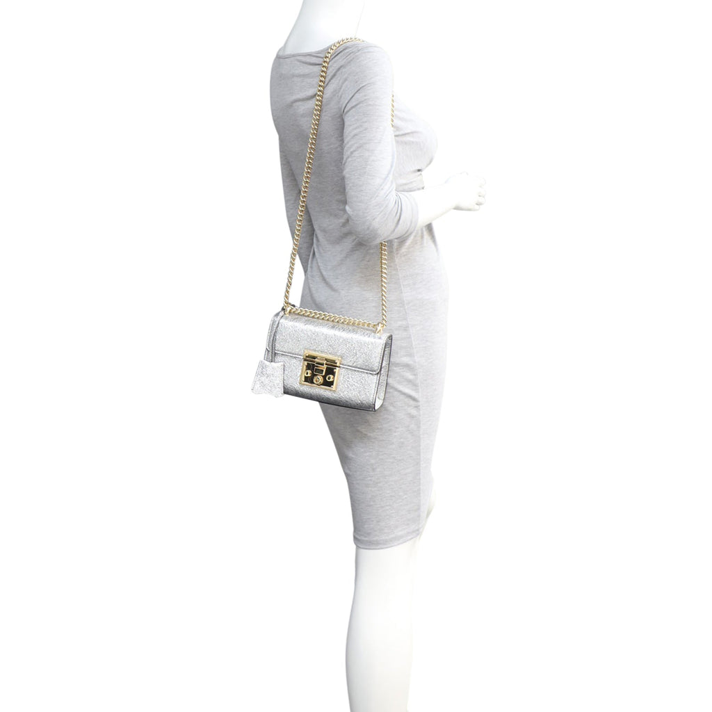 Gucci Padlock Metallic Small Shoulder Bag