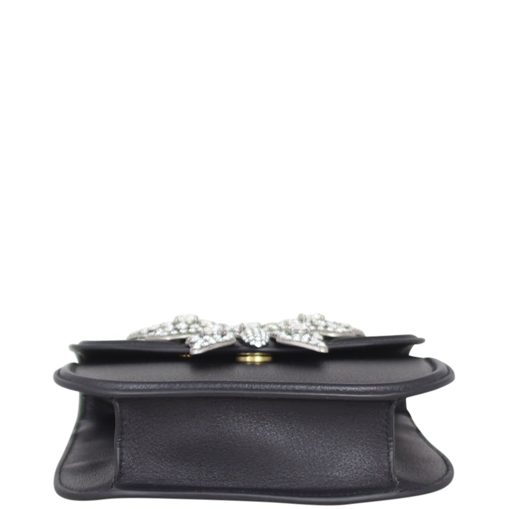 Gucci Small Linea Crystal Butterfly Shoulder Bag